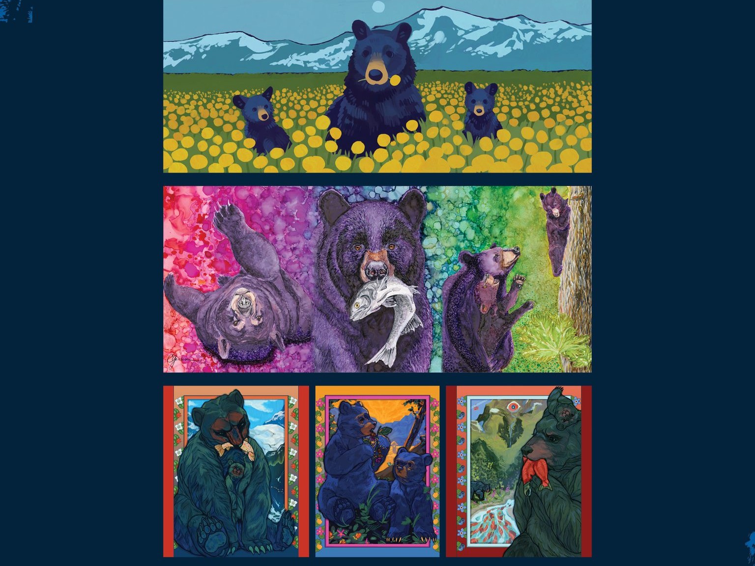 Voting is open for bear-resistant trash can art destined for