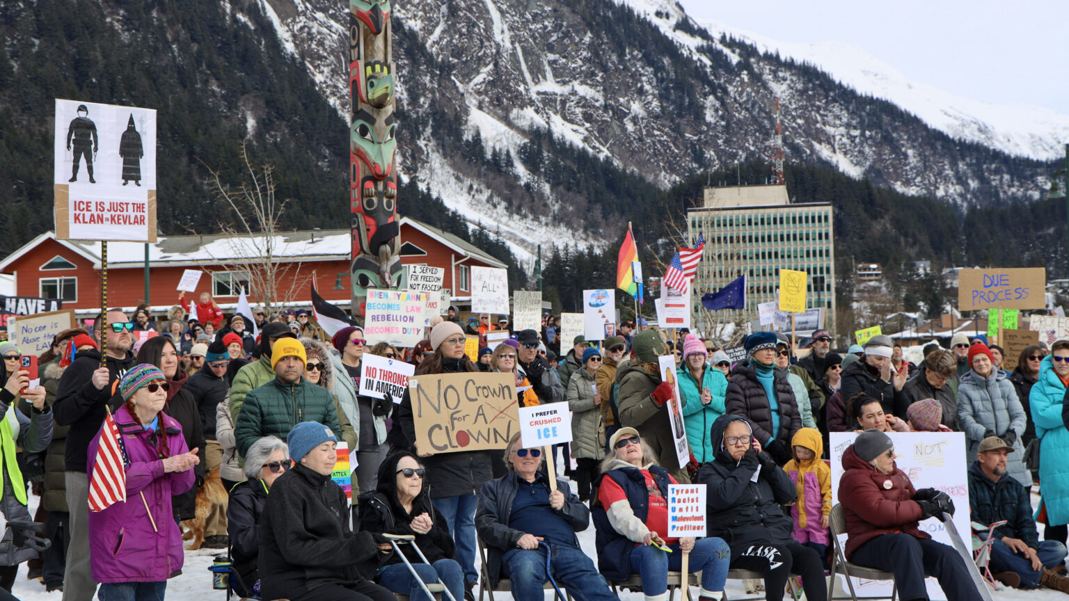 Over 1,500 people gather in Juneau for latest nationwide ‘No Kings’ protest