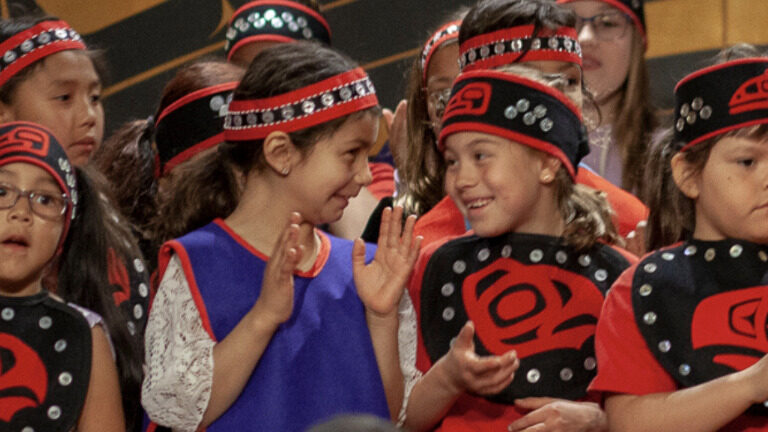 RecycleWorks/CBJ Solid Waste, Juneau Chamber Spirits of Alaska, Student learning from the Juneau School District Tlingit Culture, Language, and Literacy Program