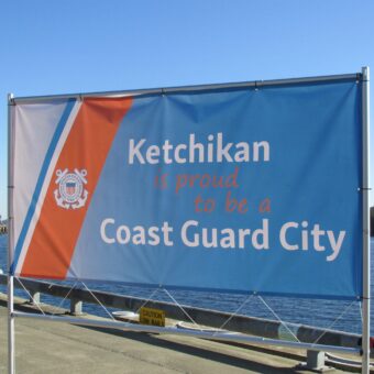 The Southeast Alaska Coast Guard Sector sent a response boat from Ketchikan with members from the South Tongass Volunteer Fire Department.