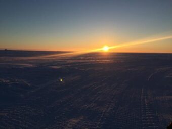 The sun rose above the horizon in Utqiaġvik on January 23rd for the first time in about 2 months. January 30th, 2019. (Ravenna Koenig/ Alaska’s Energy Desk)