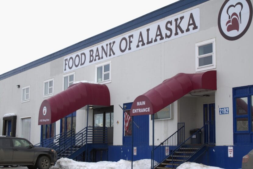 Outside the Food Bank of Alaska, Anchorage.