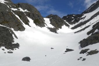 A view of the "Golden Staircase" along the Chilkoot Trail.