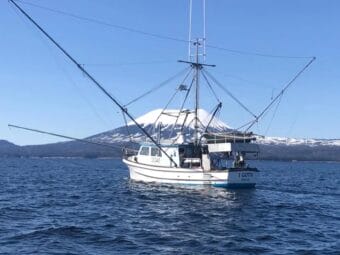 A troll fishing boat near Sitka.