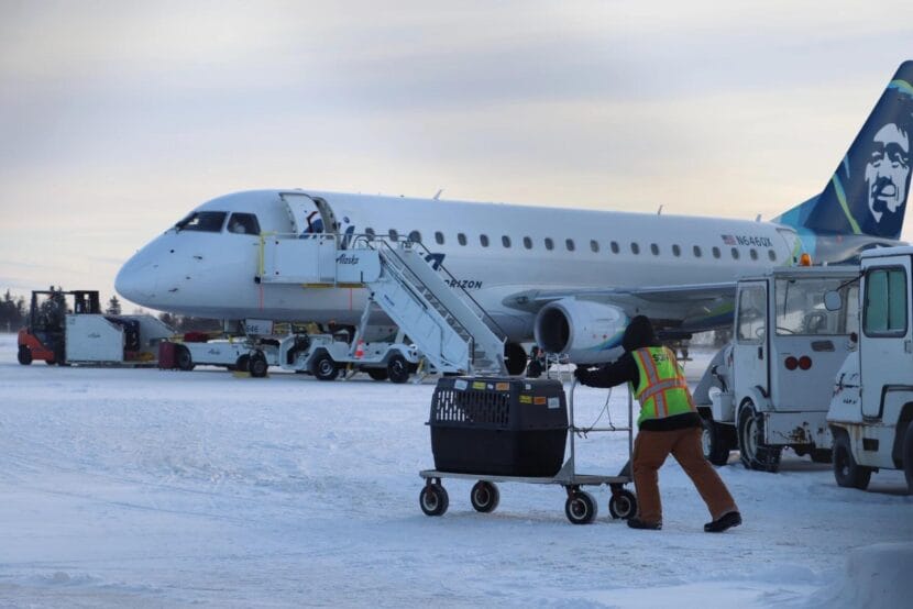 an Alaska Airlines jet