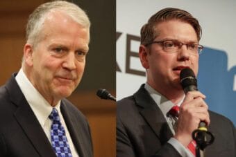 U.S. Sen. Dan Sullivan, left, and Congressman Nick Begich III.