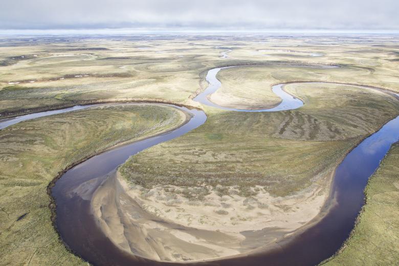 landscape image of river with multiple bends