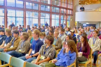 New students at the University of Alaska Southeast attend orientation at the Egan Library on the Juneau campus on Aug. 21, 2026.
