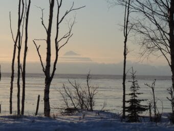 The view across Cook Inlet from Nikiski.
