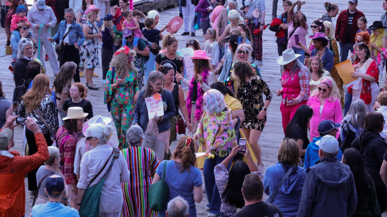 ‘Love, tolerance, education, joy’: March in Juneau honors Dolly Parton’s legacy