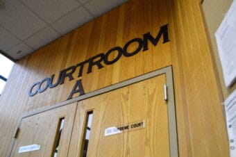 Courtroom A at the Dimond Courthouse in Juneau on Dec. 11, 2024.