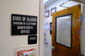 The Alaska Division of Elections director’s office in Downtown Juneau is seen on Aug. 26, 2026.