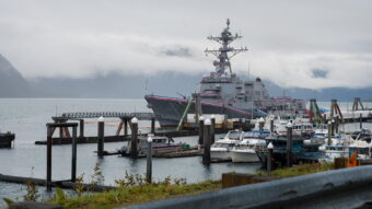Navy prepares to commission USS Ted Stevens destroyer in Whittier