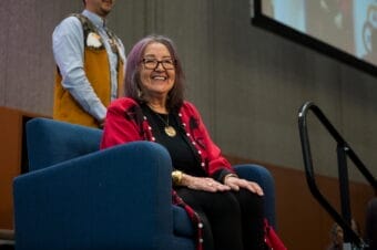 Dr. Rosita Worl was the keynote speaker at the 2026 Alaska Federation of Natives convention, which started in Anchorage on Oct. 22, 2026.