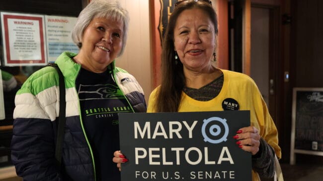 Peltola denies ballot-stacking allegations at Juneau campaign rally