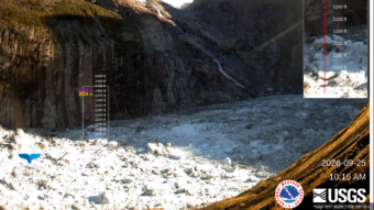 Second glacial outburst underway, unlikely to cause major damage