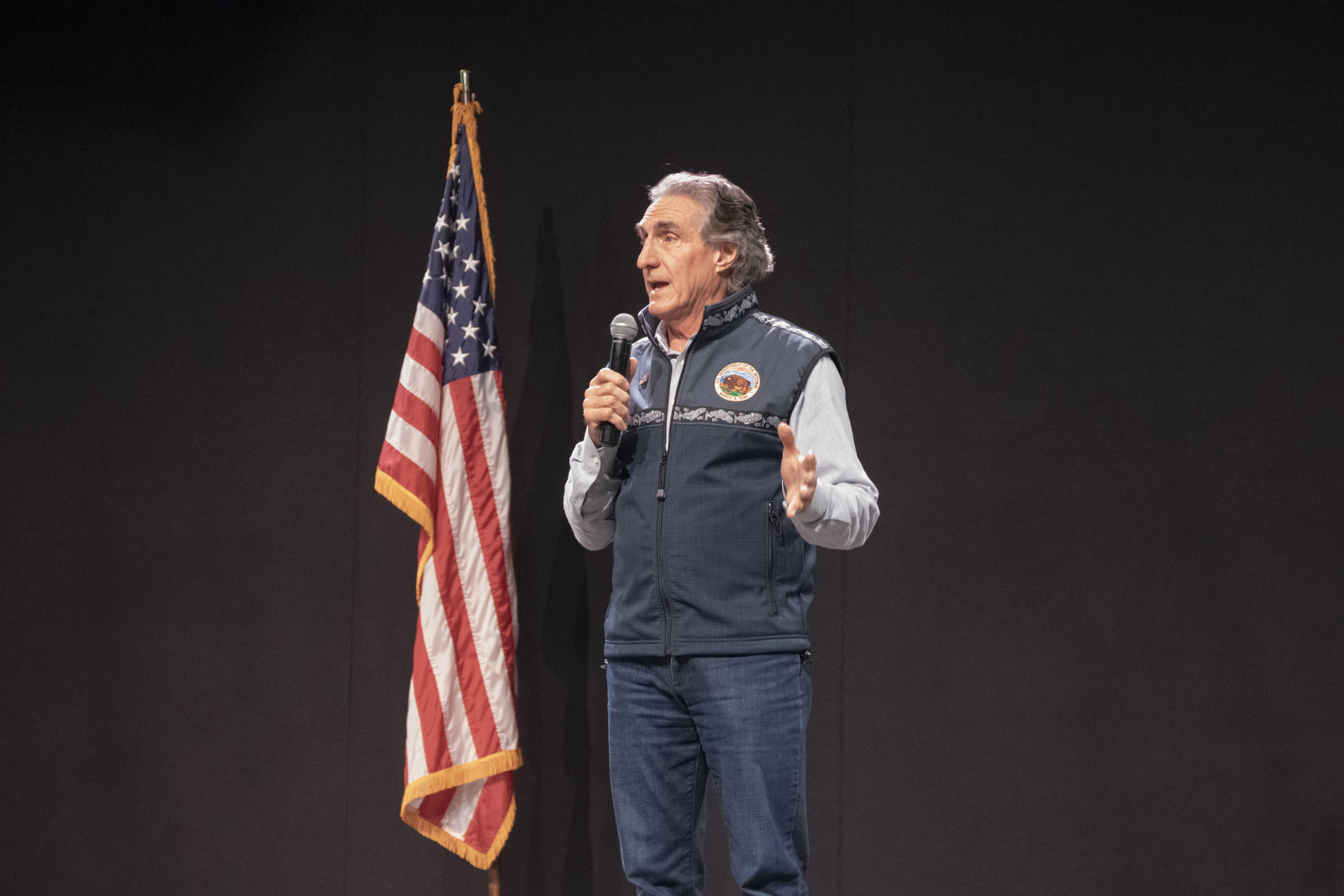 In Fairbanks, Interior Secretary Burgum touts deregulation and data centers